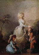 Louis-Leopold Boilly La Preference maternelle oil painting on canvas